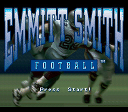 Emmitt Smith Football Title Screen